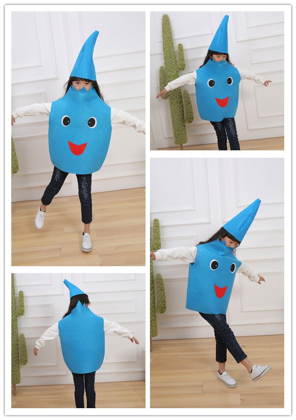 Kinder Kinder Kinder der Tag Cartoon Obst wassermelone/Erdbeere/apple Halloween Party Kostüme Cosplay Kleidung für Junge Mädchen: blueberry