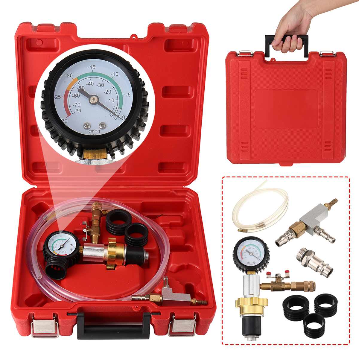 Auto Car Radiator Cooling Antifreeze Replacement Tool Kit Vacuum Pump Coolant System Antifreeze Injector
