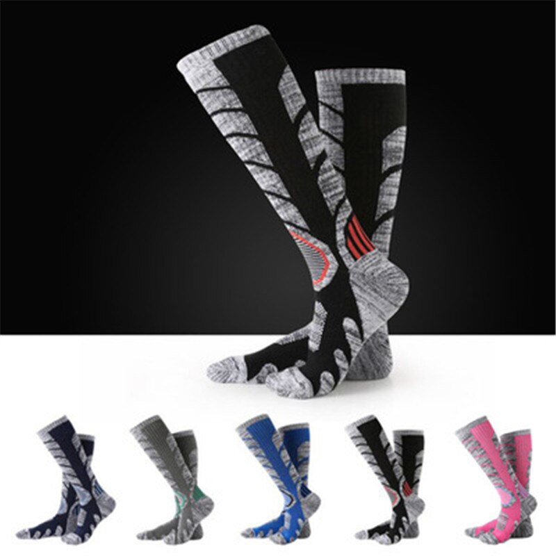 1 Paar Skiën Sokken Winter Warmthermal Buitensporten Dikke Fietsen Snowboard Klimmen Camping Zachte Sokken Mannen Vrouwen
