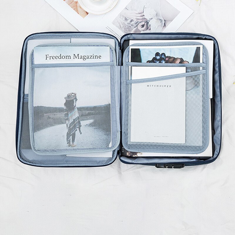 Bolsa de tickets para documentos organizador de archivos de gran capacidad para certificados de viaje en casa, artículos importantes, almacenamiento de carpetas, suministros de bolsas
