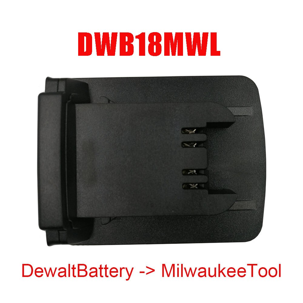 Adaptador DCB200 DM18M etc. Convertidor Utiliza batería de iones de litio Dewolt 18V en Makita Milwaukee Busch Ryobi Hitache Metabo Worx Alex herramienta: DWB18MWL