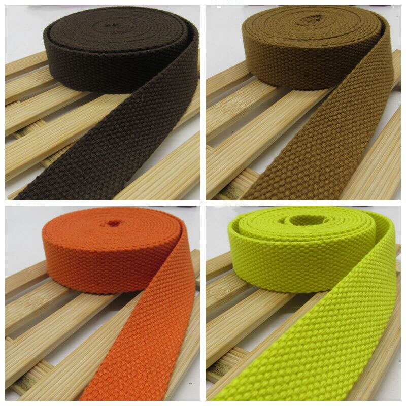 5Meters 32mm Canvas Ribbon Belt Bag Cotton Webbing Canvas Webbing Knapsack Strapping Sewing Bag Belt Accessories