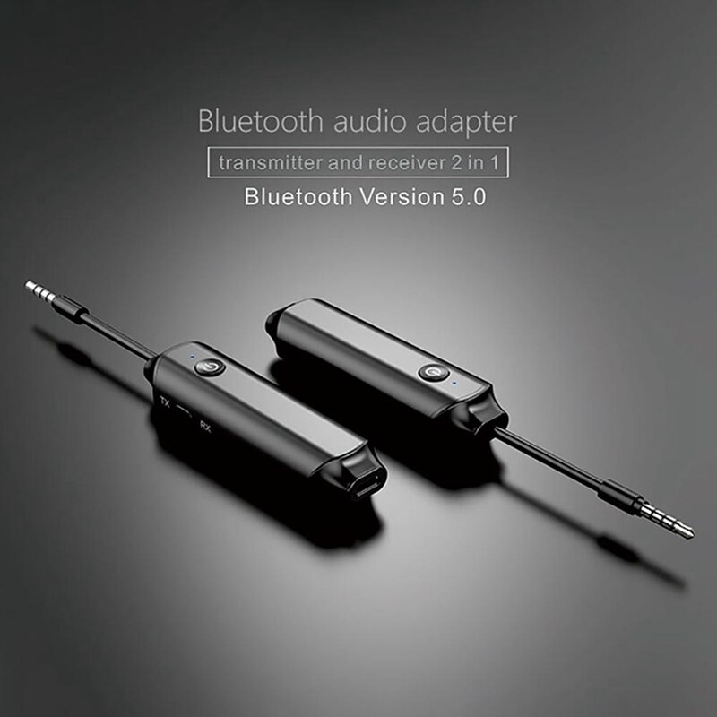 Top Deals Bluetooth 5.0 o Adapter 2-In-1 Receiver Transmitter Portable Mini Adapter for TV Computer Car
