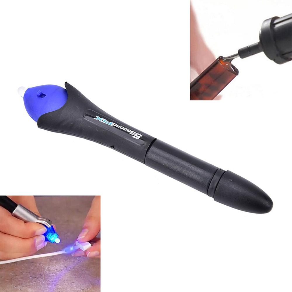 NICE caneta de cola UV com secagem rápida, caneta de cola líquida, colagem em 5 segundos, artefato plástico, 62G