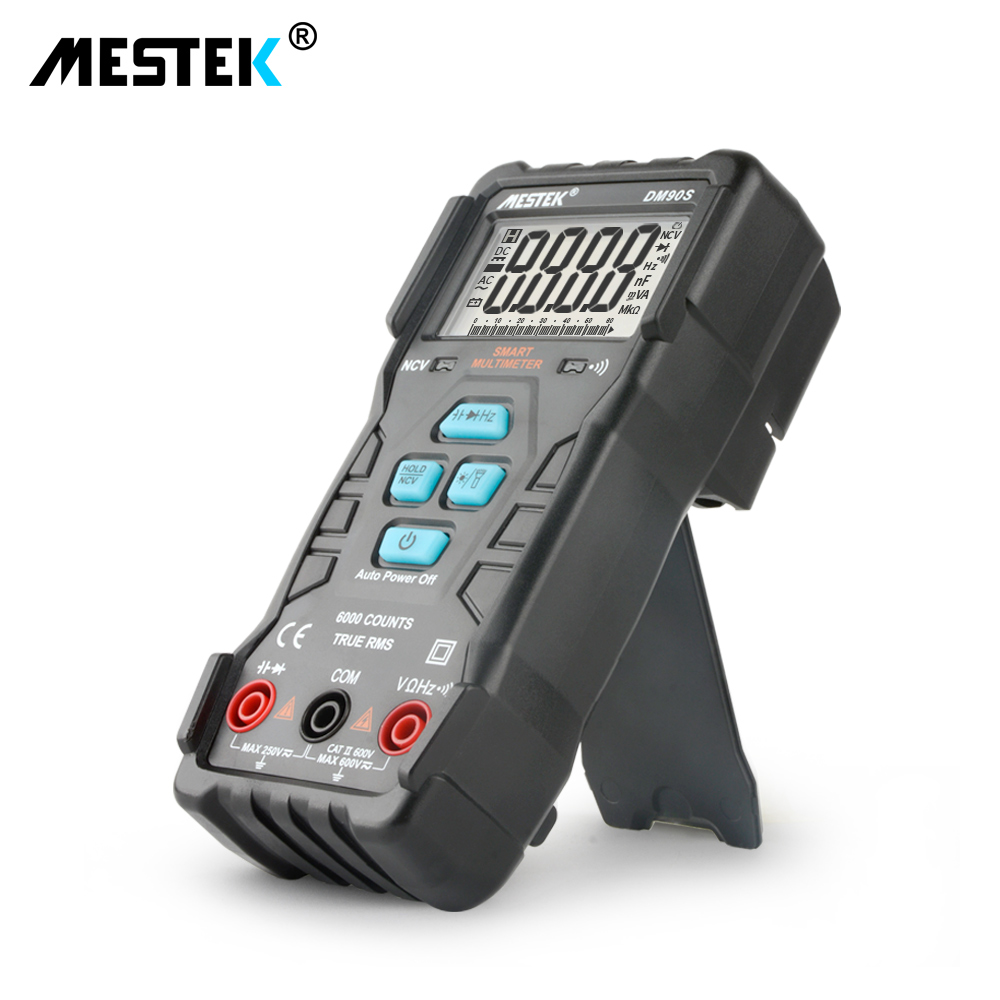 MESTEK DM90S High-speed full intelligent multimeter NCV True RMS digital automatic anti-burning portable universal multimeter