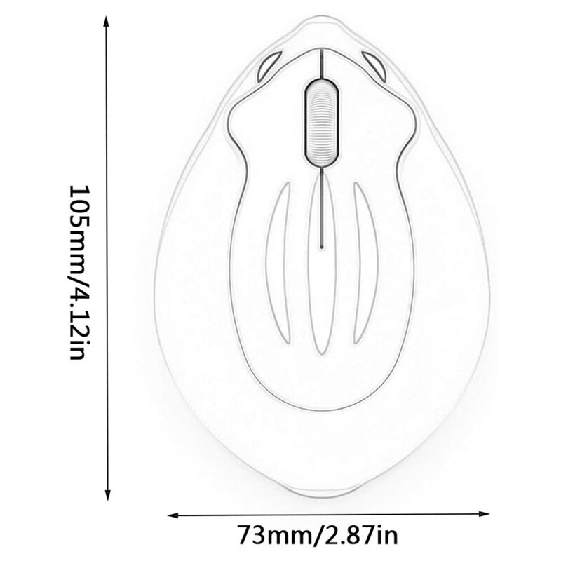 2.4Ghz Wireless Mouse Cute Hamster Shape Portable Mobile Optical 1200DPI USB Mice Cordless Mouse For PC Laptop
