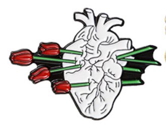 Cartoon Fun Hart Modeling Emaille Broche Oceaan Walvis Spray Bloem Vlinder Liefde Ogen Tekening Schakelaar Legering Badge Pin Sieraden: Style 5