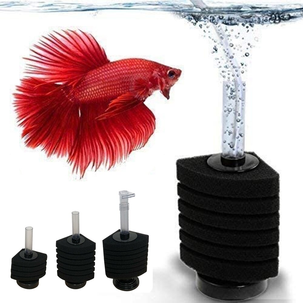 Corner Fish Tank Aquarium Sponge Filter Bio Foam B... – Grandado
