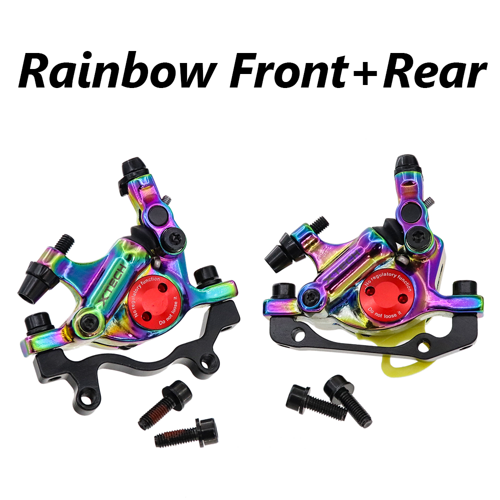 ZOOM XTECH Mountain Bike Hydraulic Disc Brake Calipers Line Pulling Disc Brake For MIJIA M365 Mi Electric Scooter With Rotors: Color 1 Pair