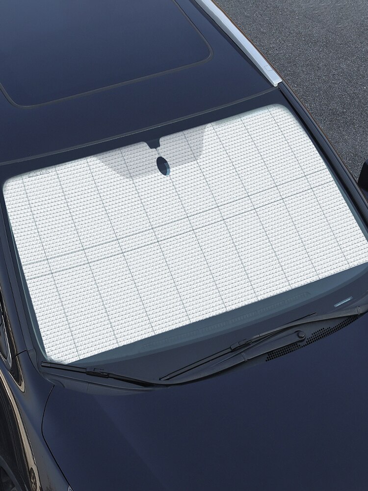 Portable Folding Car Sunshade Windshield Sunshield Summer Sun Visor Thickened Aluminum Foil Sun UV Prodoction Windscreen Cover