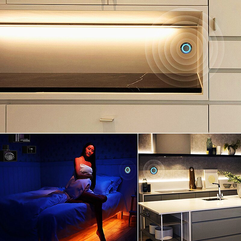 Sensor Schakelaar Touch Dimmer 12V 24V 5A Mini Smart Traploos Dimbare Closet Corridor Lamp Led Light Strip Thuis detector Schakelaars