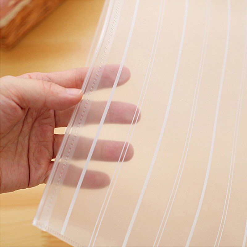 Deli 2pcs Transparent Foldable A4 File Folder Desk Document Paper Organizer Storage Bag Office School Stationery