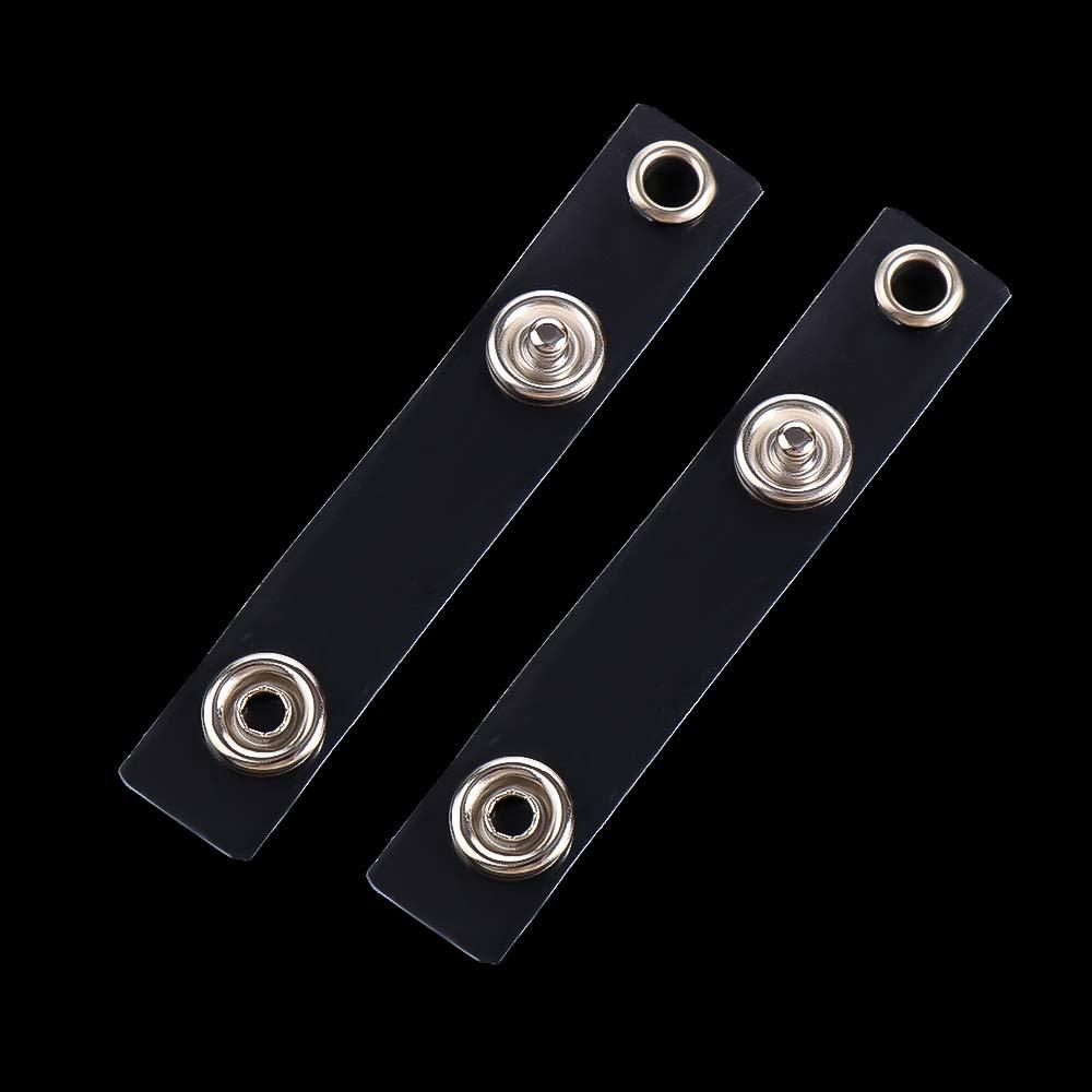 Holder Accessories 10 Pieces Badge Holder PVC Clear Card Holder Buckle ID Card Holder Name Card Keychains Card Holder Lanyard