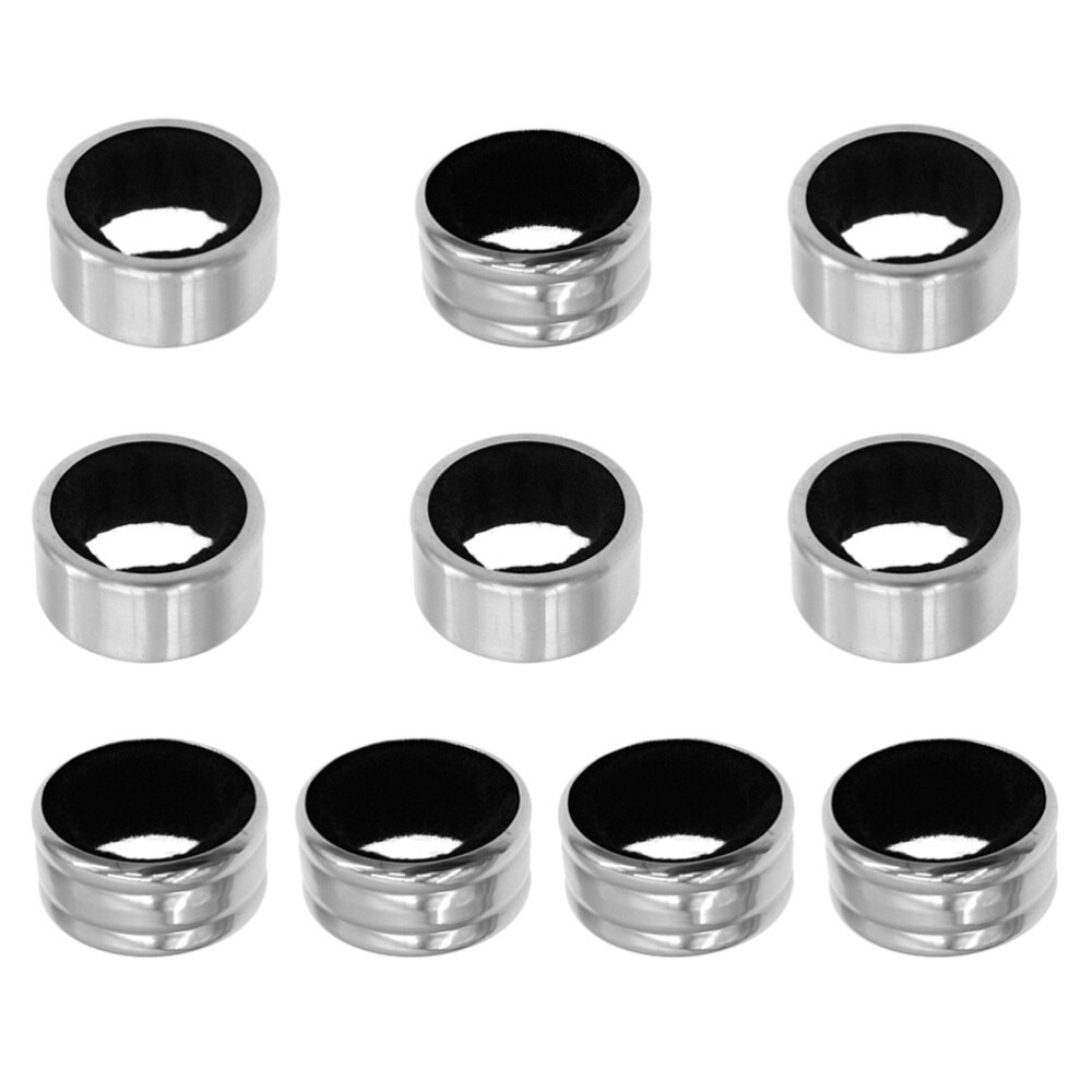 10pcs Stainless Steel Drip Stop Rings Bottle Collar Bump and Plane Ring Leak-Proof Anti-Overflow Ring