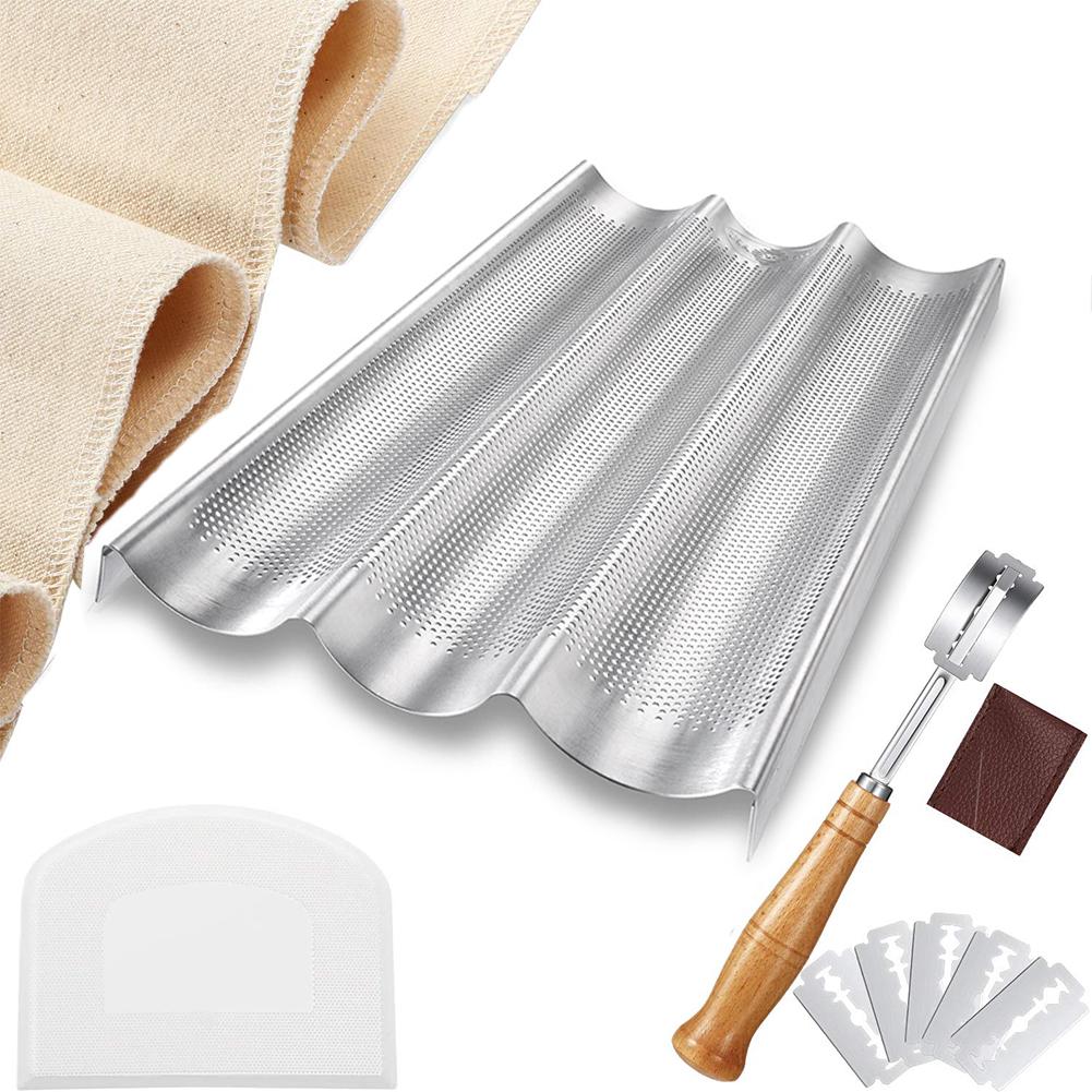 French Baguette Baking Tools Kit Thicken Durable With Proofing Linen Cloth Fermented Couche Baking Supplies: 06