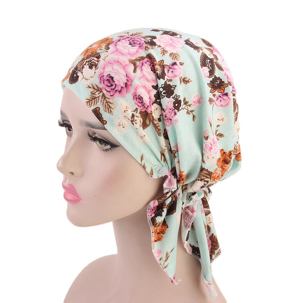 Moslim Vrouwen Hijaabs Vrouwen Ruche Kanker Chemo Hoed Beanie Sjaal Tulband Head Wrap Cap D90417: M