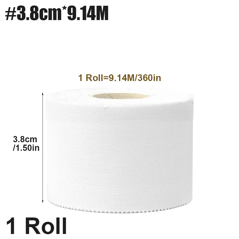 2.5/3.8/5cm 9,1 Meter Sport sportliche wasserdichte Baumwolle weiß Box Klebeband Belastung Verletzung Unterstützung Sport Binde verband: Gold