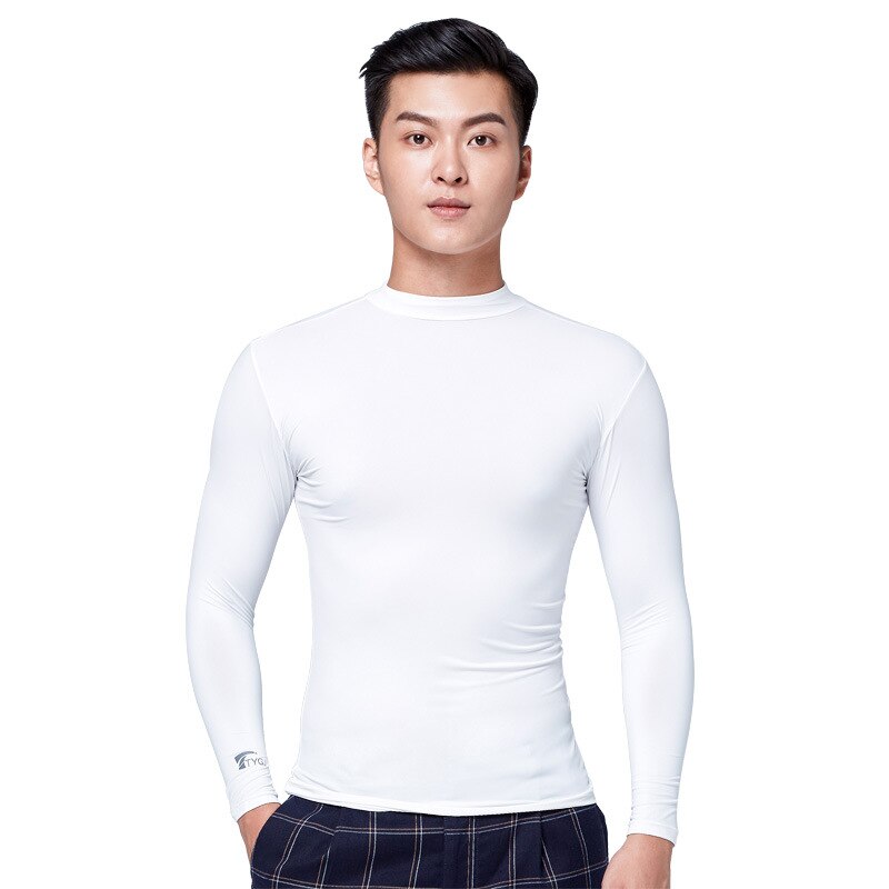 Herre golfskjorter sol uv beskyttelse is tshirts herre langærmet undertøj mandlige udendørs åndbare strømpebukser skjorte undertøj  d0667