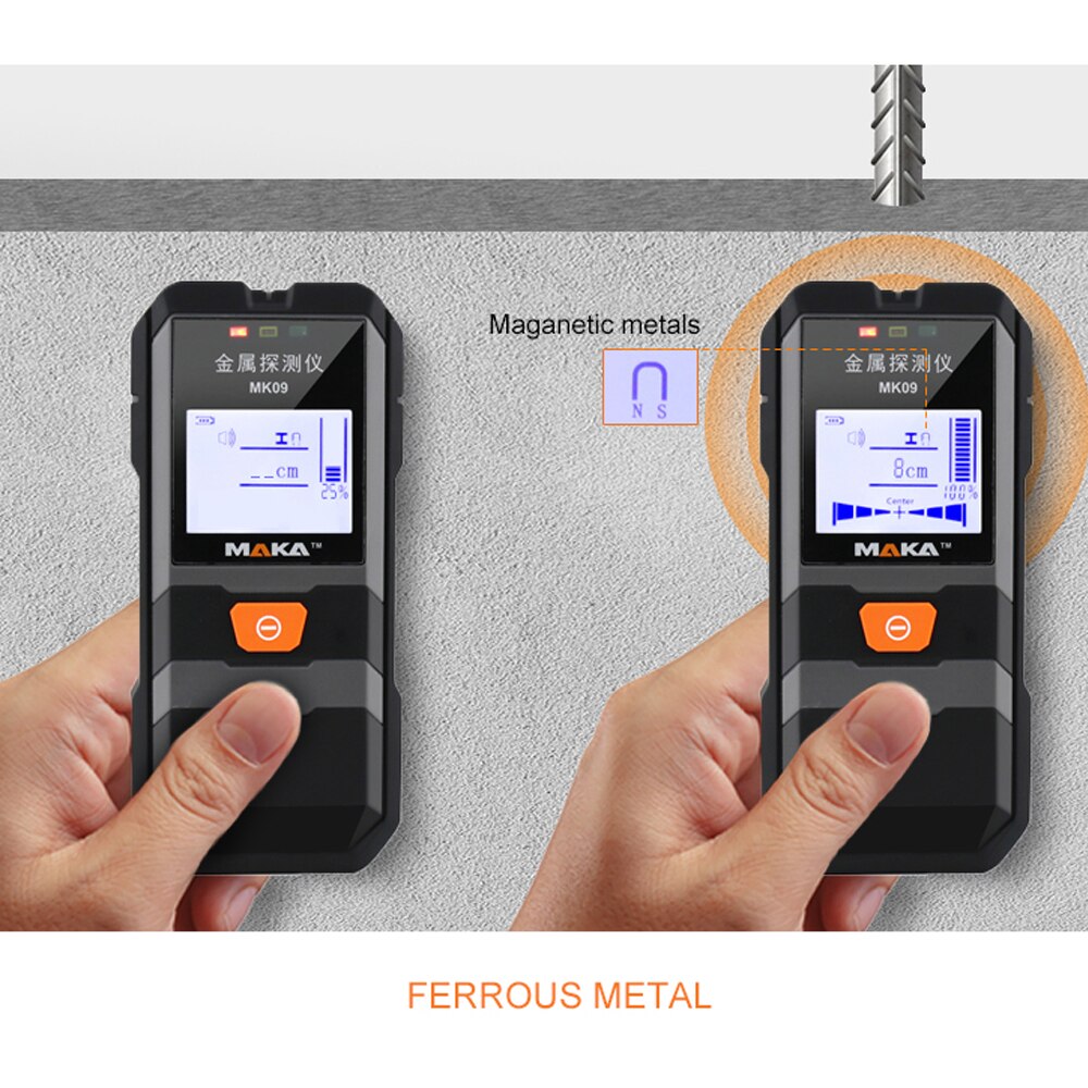Stud finder wanddetector 4 in 1 wandcentrumsensor wandscanner digitaal houtcentrum voor hout metalen studs draaddetector