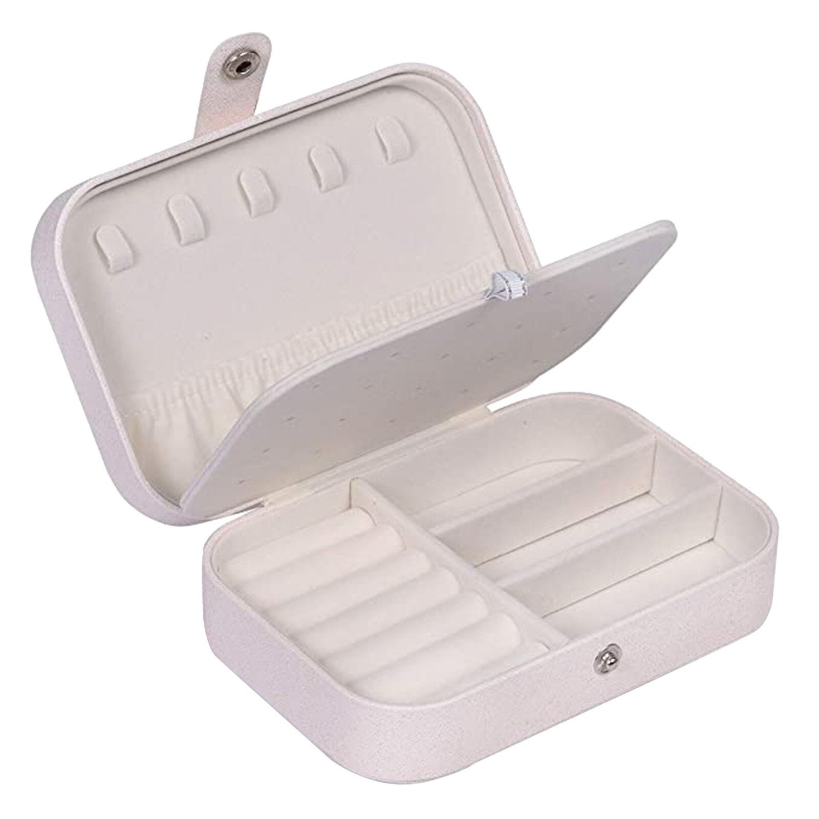 Jewelry Storage Box Jewelry Display Stand Earring Ring Necklace Organizer Case Luxurious Leather Bead Velvet Jewelry Container