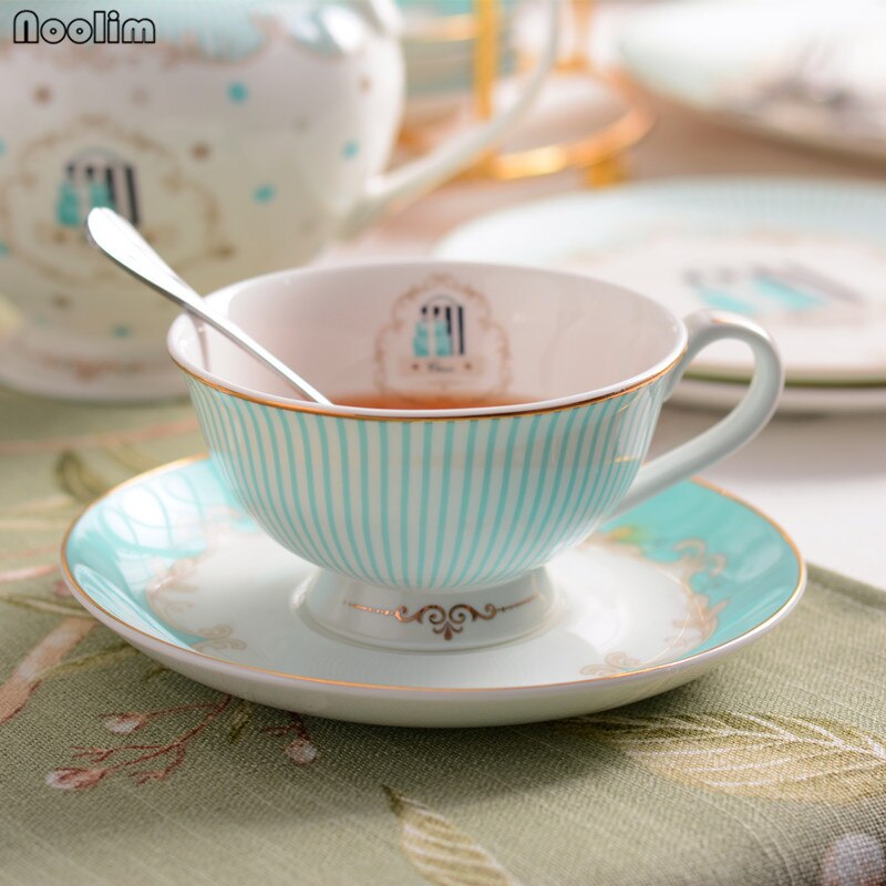 NOOLIM – ensemble de tasses à thé et soucoupes en céramique, tasse à café de styliste en porcelaine, service à café noir de l&#39;après-midi