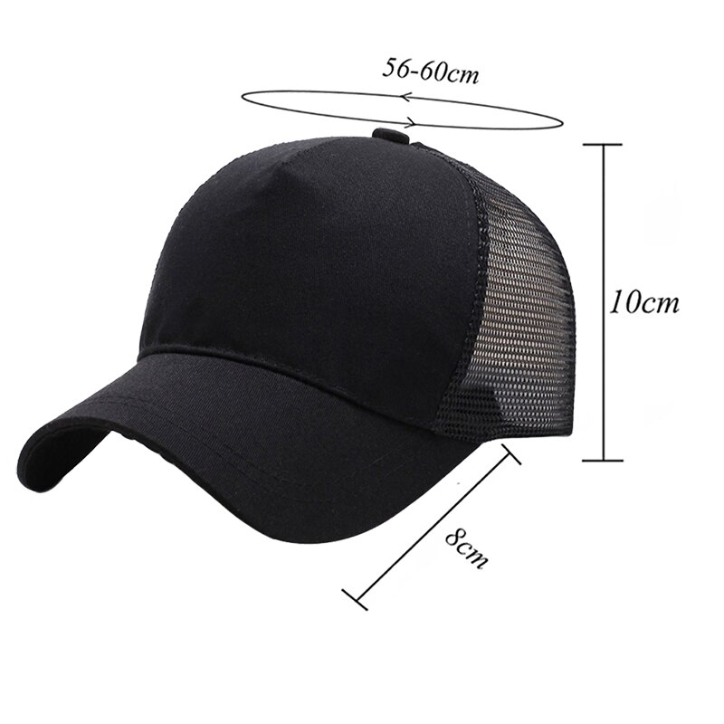 Unisex sportpet, snel drogend, ademend katoenen mesh pet, gebogen rand, zonneklep, verstelbare snapback pet voor hardlopen en vissen