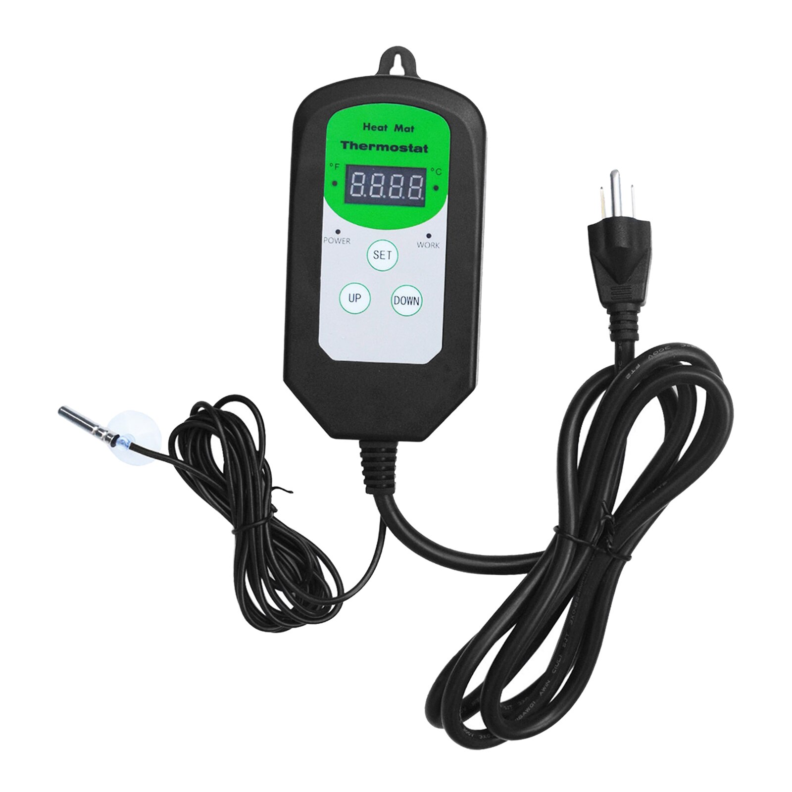 Digitale Warmte Mat Thermostaat Controller 40 - 108 Graden Fahrenheit Zwart Plastic Digitale Thermostaat
