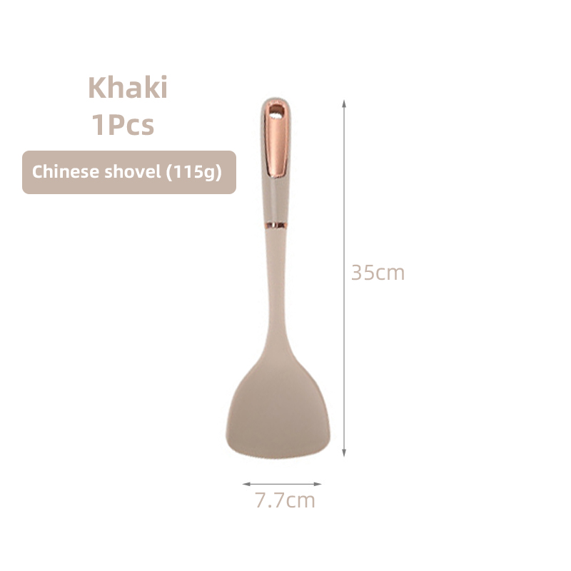 Silicone Kitchen Utensils Non-Stick Cookware Cooking Tools Gold Plated Modern Resistant Heat Kitchenware Accessories Tool: VIOLET/紫罗兰