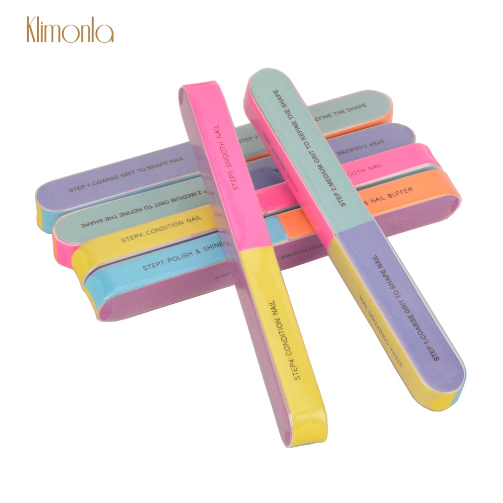 Kilmonla Nail File 7-sided Nail Buffer Multi-use Buffer Art Sanding Manicure Tools Sponge Beauty Nail Repair