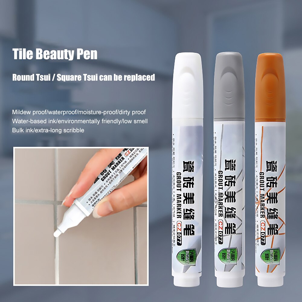 Mark Pens Tile Gap Repair Color Refill Grout Pen Waterproof Mouldproof Filling Agents Wall Glue Aide Porcelain Stitching Tool