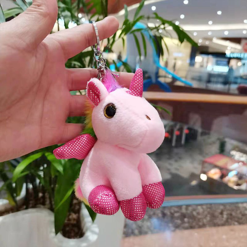Cute Cartoon Animal Plush Keychain 15Cm Turtle Elephant Tiger Lion Hippo Raccoon Bulldog Bulldog Cat Penguin Monkey Plush Toy: F