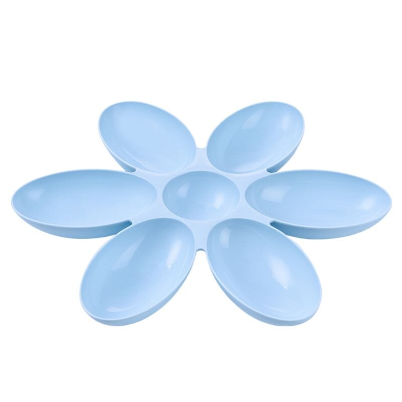 Bol d&#39;alimentation en eau pour animaux de compagnie 6 en 1, bol d&#39;alimentation pour petits chiens, chiot, chat, alimentation lente, plat de régime sain, fournitures pour animaux de compagnie C42: Bleu