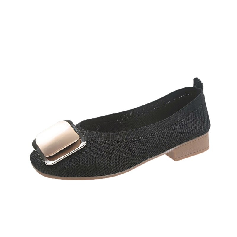 Grande taille femmes appartements 21019 mocassins toile sans lacet chaussures plates femme baskets chaussures de loisir blanches dames noires chaussures espadrilles: Black / 7.5