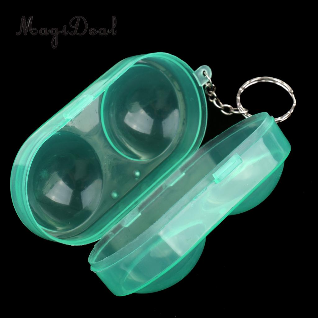 MagiDeal Plastic Table Tennis Ball Container Box Ping Pong Ball Storage Carry Case Hold up to 2 Balls 4 Colors: Green 