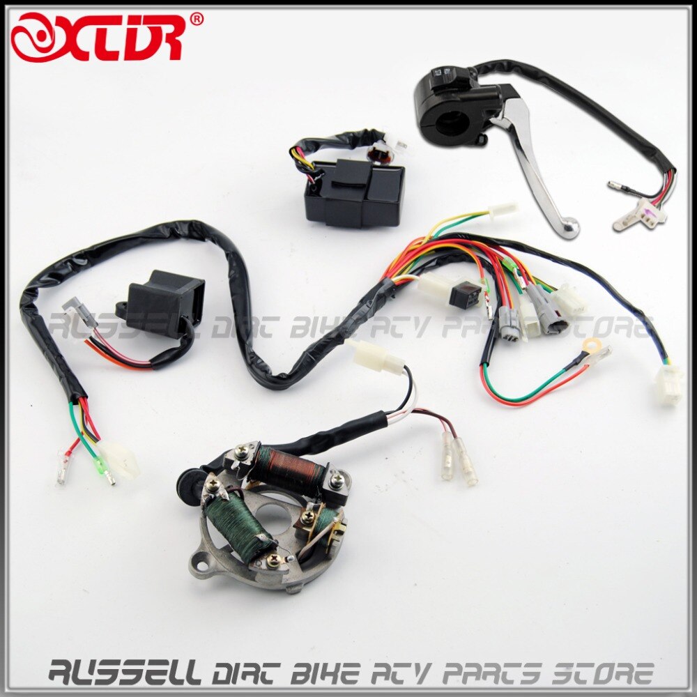 PW50 WIRE WIRING HARNESS Loom Ignition Switch CDI Unit Magneto Stator ASSEMBLY For YAMAHA PW50 Y-Zinger REPLACEMENT AFTERMARKET