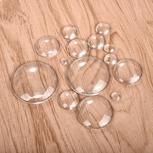 Redondo Cabochons de vidrio transparente para joyería DIY hacer componentes 6mm 8mm 10mm 12mm 14mm 15mm 16mm 18mm 20mm 25mm 30 mm