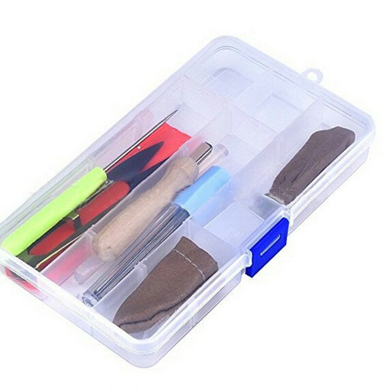 Needle Craft Wool Wool Fibre Roving DIY Craft Kit Homemade Handcraft DIY Needle Felting Starter Kits 36 54 Colors: 1set tool