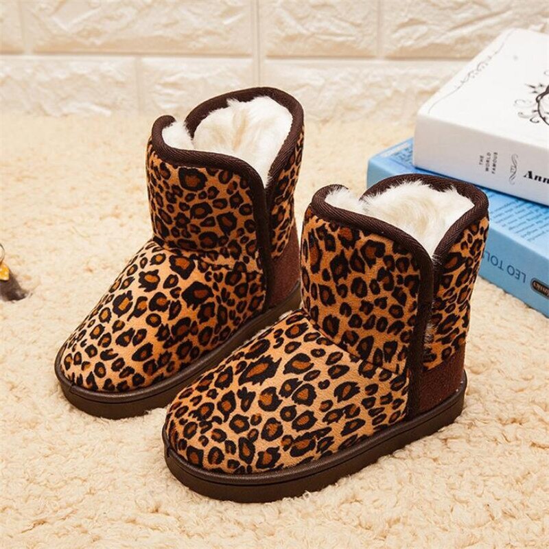 Meisjeslaarzen winter zachte zool antislip kindersneeuwlaarzen baby katoenen laarzen laarzen