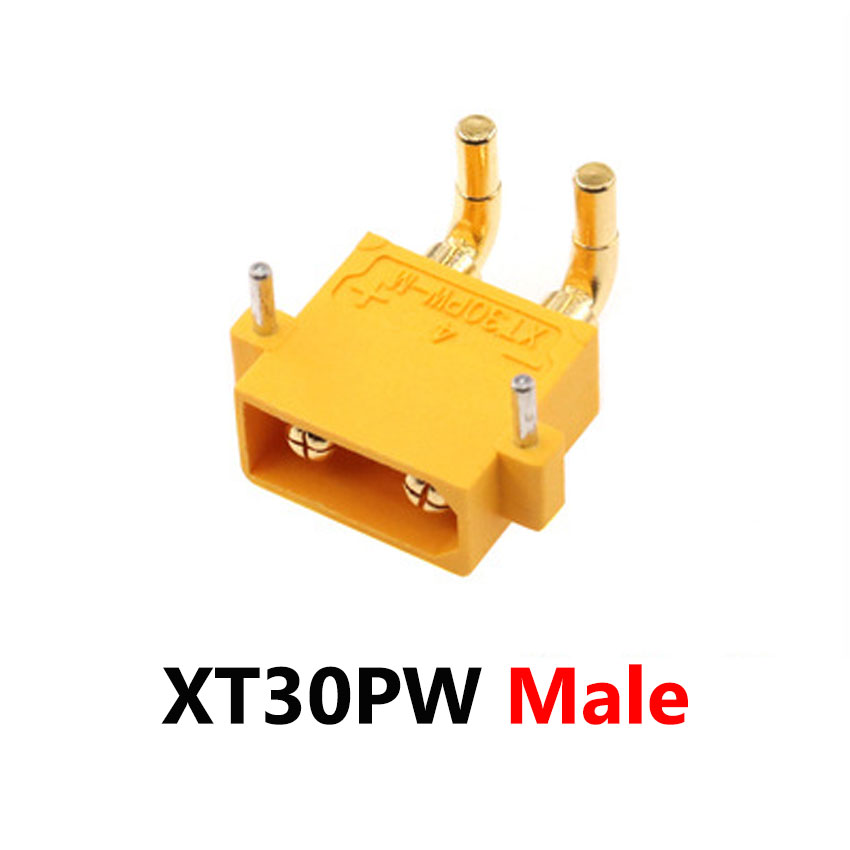 1x MT30 MR30 XT30U XT30PW MT60 MR60 XT60U XT60PW T-Type Male Female Socket Connector Lithium Battery Aircraft Model Banana Plug: Gold