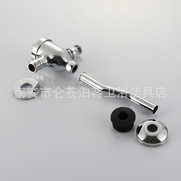 Vidric Hand-drücken WC urinal flush ventil, Dark outfit urinal flush ventil verchromt, kupfer öffentlichen wc verzögerung flush ventil