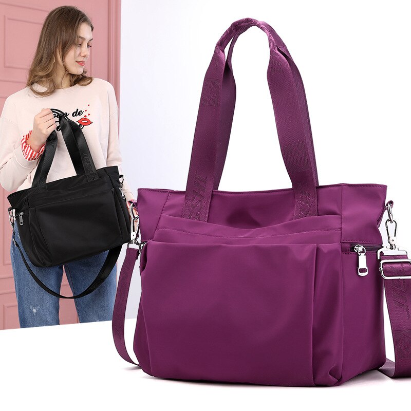 Borsa in Nylon impermeabile borse per Laptop grandi da donna borsa a tracolla borse per mamma di grande capacità borsa a tracolla Tote borsa principale