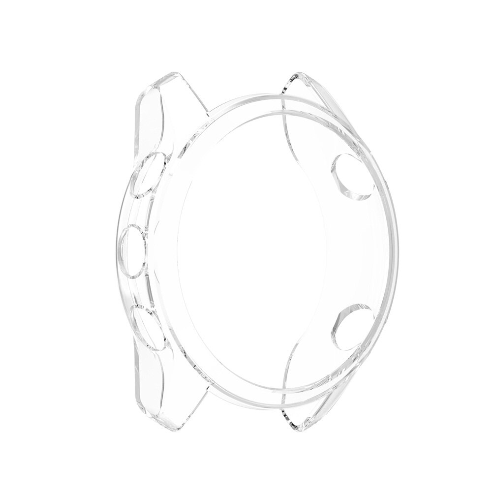 FIFATA Plating TPU Protective Case For Garmin Forerunner 745 Watch Cover Protector Bumper Frame For Garmin Forerunner745 Shell: Clear