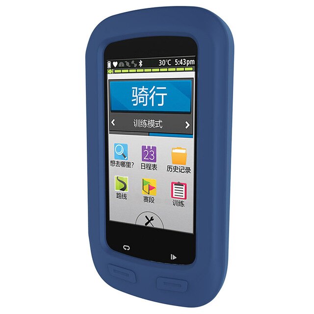 Pyöräilyyn gps garmin edge 1030 1000 suojakuori silikoni kumikotelo pyörä polkupyörä tietokoneen reuna 1030 1000 kotelo: Reuna 1000 sininen