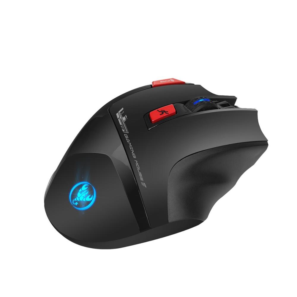 Wireless Mouse 2.4GHz Gaming Mouse Ergonomic Gaming Mouse 4800DPI USB Mouse Laptop Rechargeable Ergonomics Optical Mouse