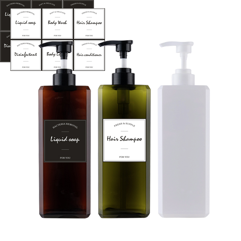 800/1000ml Seife Dispenser Flasche Große Kapazität Lotion Dispenser Push-Typ Bad Shampoo Körper Waschen Flasche Nachfüllbare Flasche