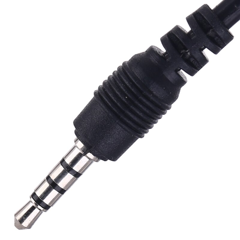 USB Male to 3.5mm Stereo Headphone Jack Plug Cable For MP3 MP4 Black G88D