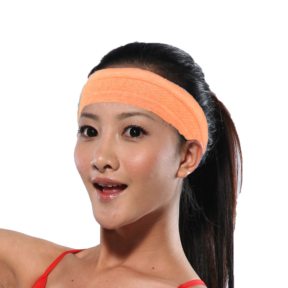 Diadema deportiva para Fitness, 1 unidad, bandas para el sudor, para entrenamiento deportivo, diademas de refrigeración para correr, Fitness, Yoga, sudor, antideslizante: 1PCS orange