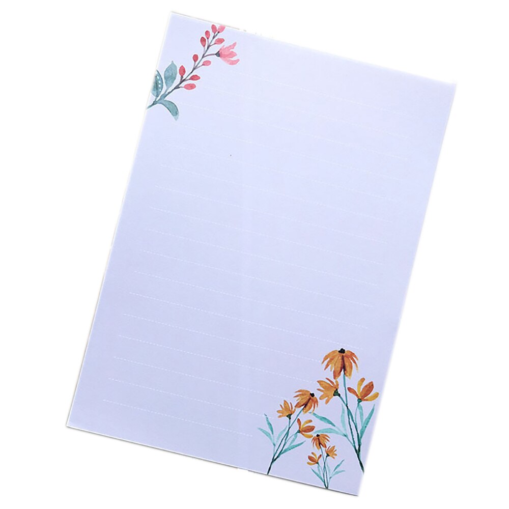 Sobre de flores impresas, sobre de tarjeta de felicitación de boda, sobre de invitación, carta, escritura, impresora decorativa, suministros de papelería, 6 piezas