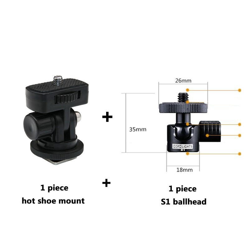 Camera Shoe Mount Converteren Naar UNC1 \ 4 "Adapter Dslr Monitor Shoe Beugels Slr Flitslicht Connector fotografie Accessoire: B