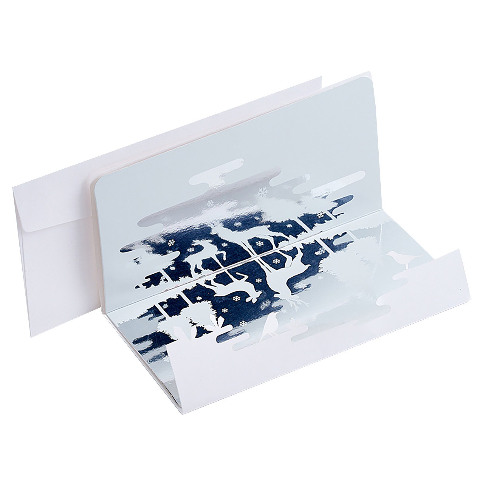 Mirror Greeting Card Double-layer Stereo Card Literary Hollow Greeting Card Daily Life Kitchen Gadget Sets For Home Party: B2PC